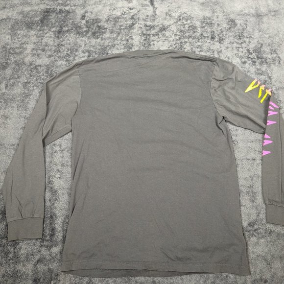 Def Leppard Shirt Adult Medium Gray Pullover Long Sleeve 1983 Art Music Band Tee - Picture 13 of 16